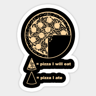 pizza chart Sticker